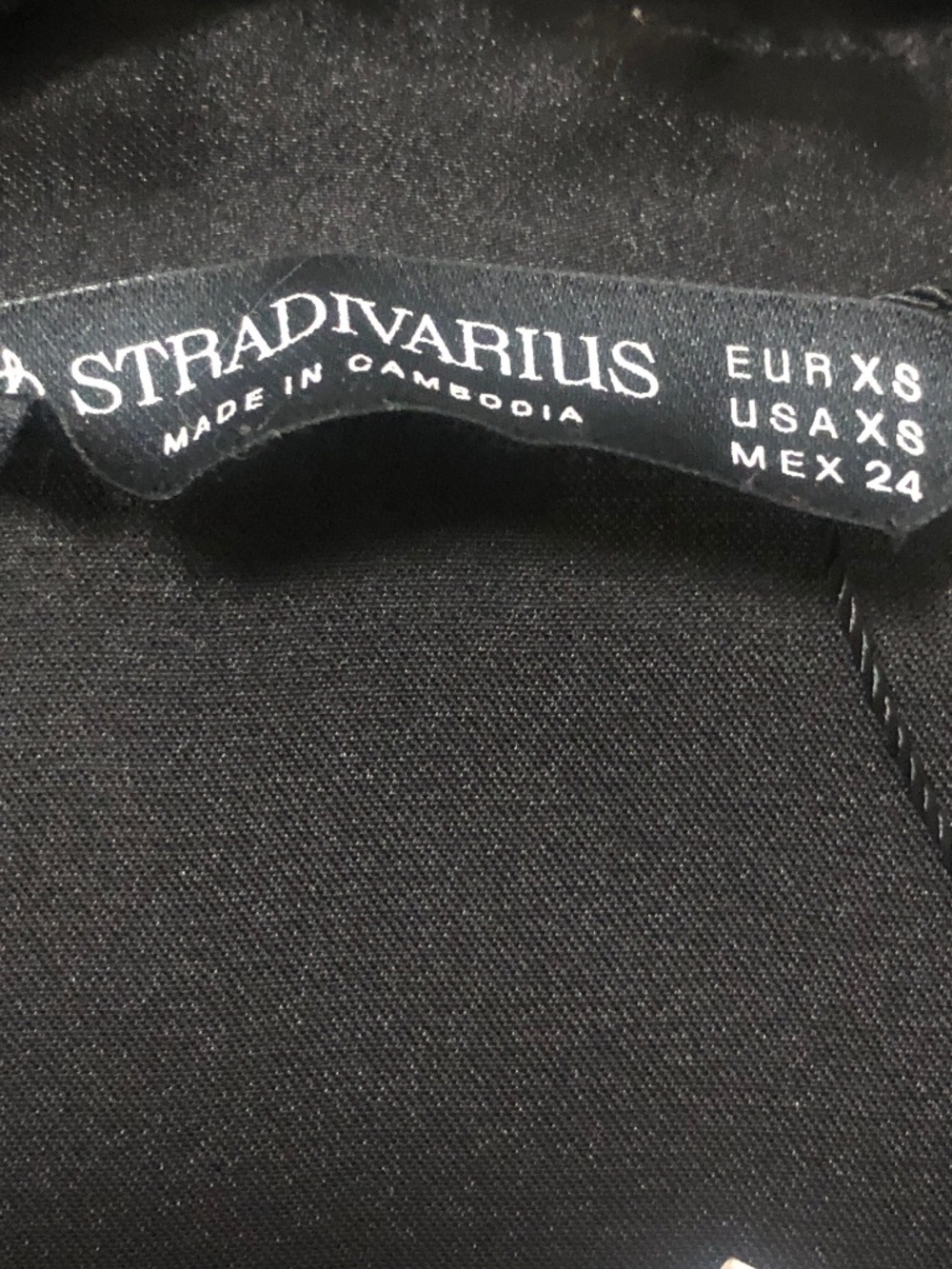 Stradivarius satin shirt in black Size XS NWT - Picture 6 of 6